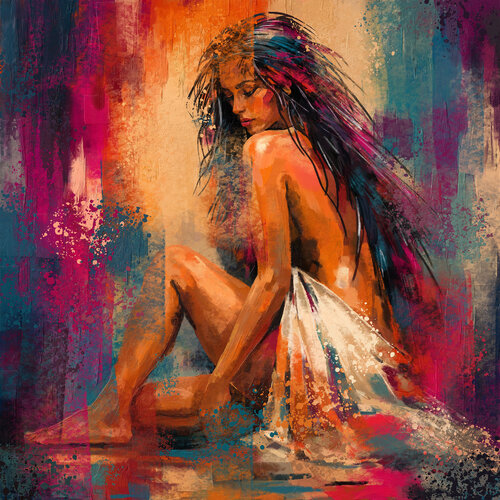 She Carries the Color P 40x40 de Tim Gilliland, Digital a la venta en Singulart