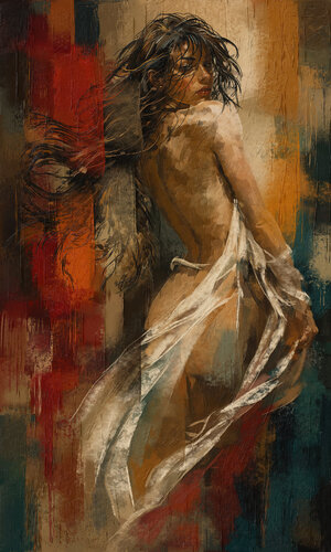 Crimson Drift P 36x60 by Tim Gilliland, デジタル for Sale on Singulart