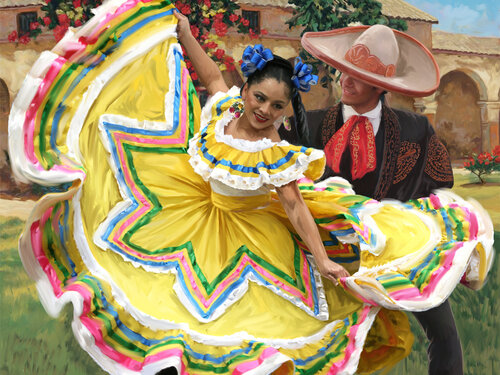 mexican-hat-dance C 48x36 by Tim Gilliland, デジタル for Sale on Singulart
