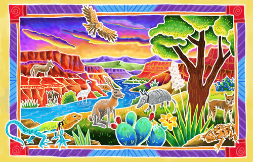 Texas Wild Live P 28x18 by Tim Gilliland, Digital for Sale on Singulart