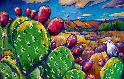 Catus-Bird C 28x18 by Tim Gilliland, Digital for Sale on Singulart