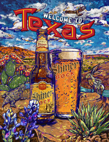 ShinnerBock-Texas-Painter P 20x26 by Tim Gilliland, Digital for Sale on Singulart