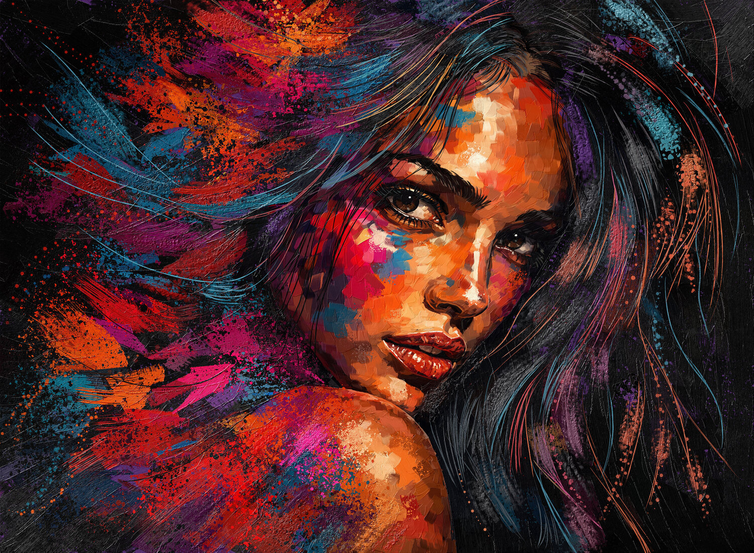 Color Does Not Whisper C 60x44 Tim Gilliland Digital à vendre