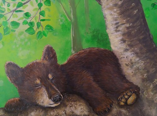 Forest Embrace par Michaele Calderone, Peinture en vente sur Singulart