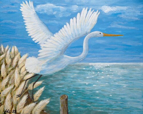 Ethereal Flight van Michaele Calderone, Schilderij te koop op Singulart