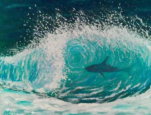 What lies Beneath van Michaele Calderone, Schilderij te koop op Singulart
