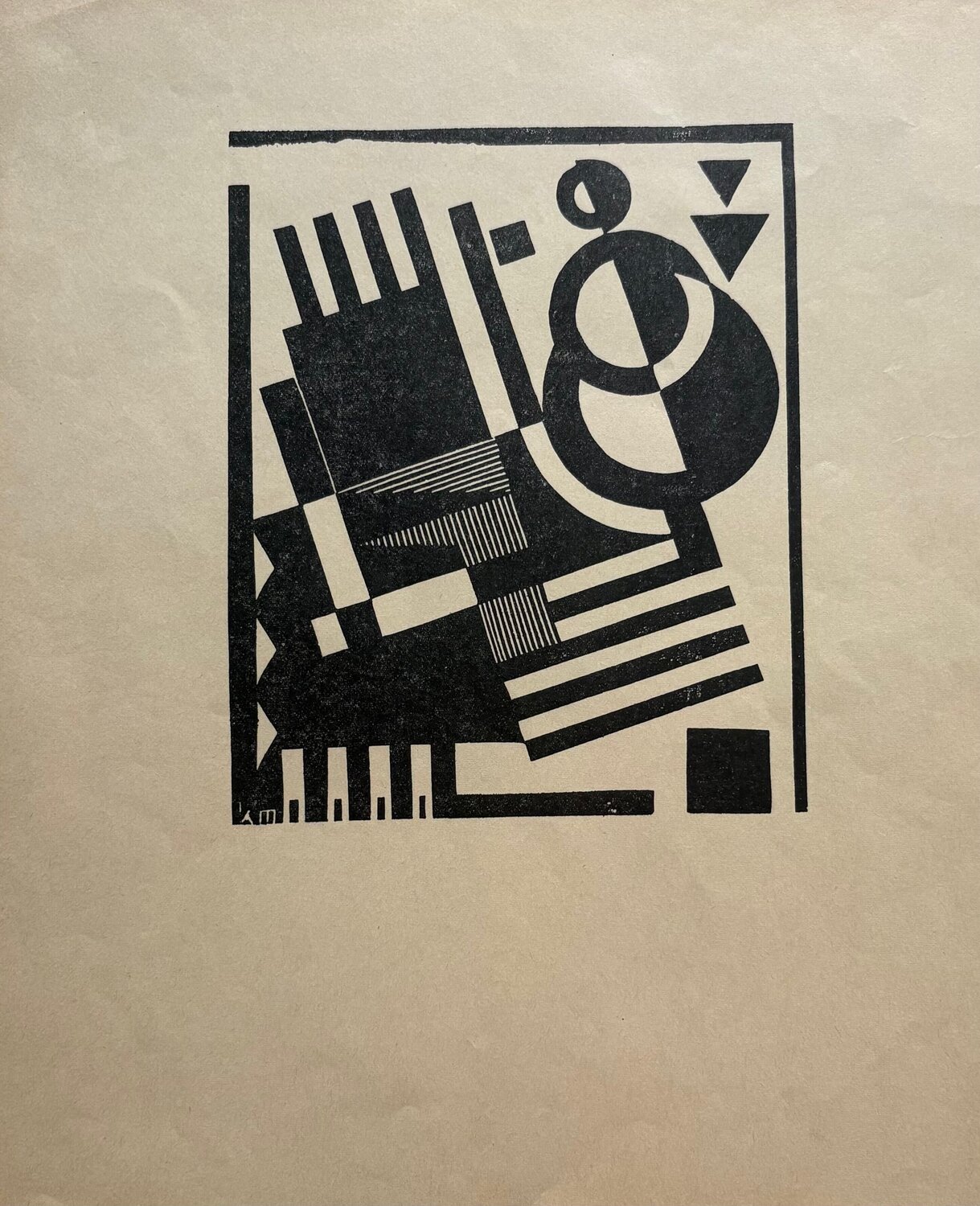 Composition 10 (proof for Belgian periodical "Herleving") Karel Maes Afdruk te koop