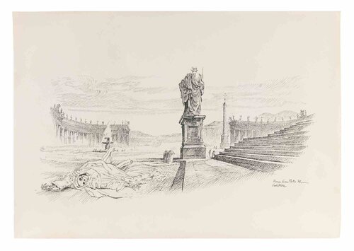 Saint Peter-Rome di Gaspare De Fiore, Opera su carta in vendita su Singulart