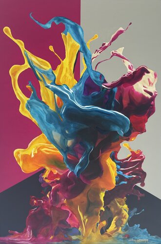 Colorful Crescendo de COSKUN OZCAKIR, Pintura a la venta en Singulart