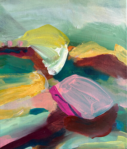 A nearly Peaceful Place - LandEscape 100222 par Isabelle Van Brussel, Peinture en vente sur Singulart