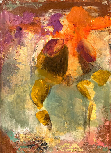 Femme - abstract figure painting de Isabelle Van Brussel, Pintura a la venta en Singulart