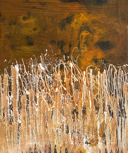 the grass is always greener on the other side by Isabelle Van Brussel, Painting for Sale on Singulart