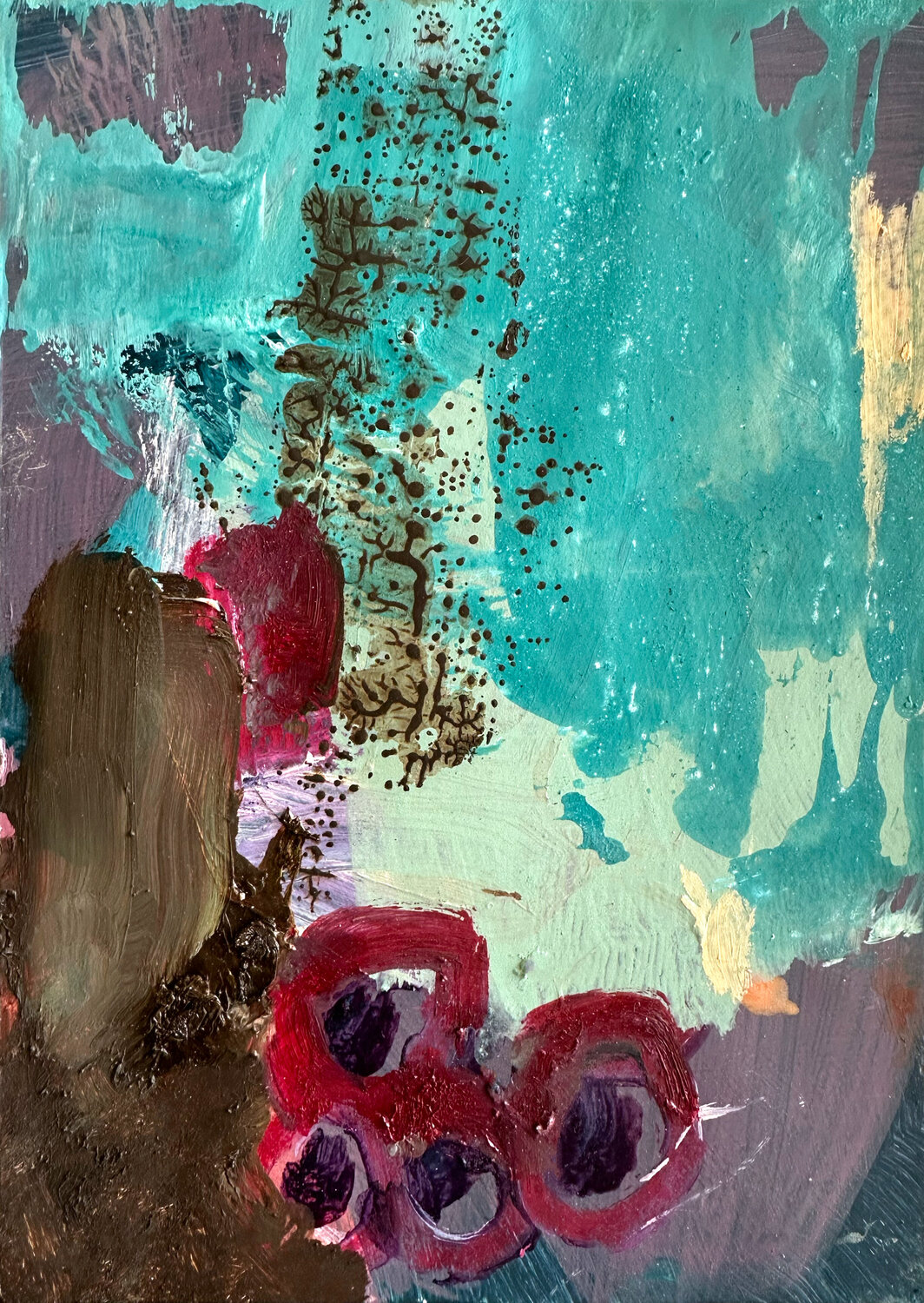 Earth Fragment 150526 Isabelle Van Brussel Original painting for sale
