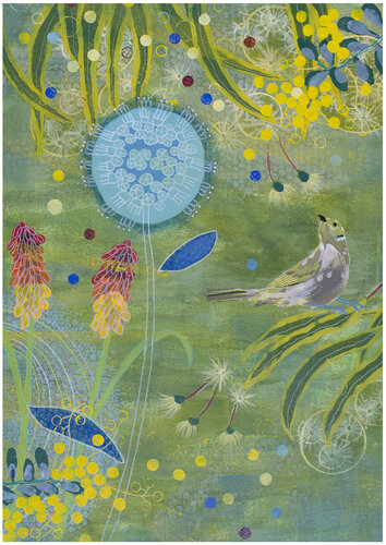 Topaz Garden (detail) de Lisa Buckland, Impresión a la venta en Singulart