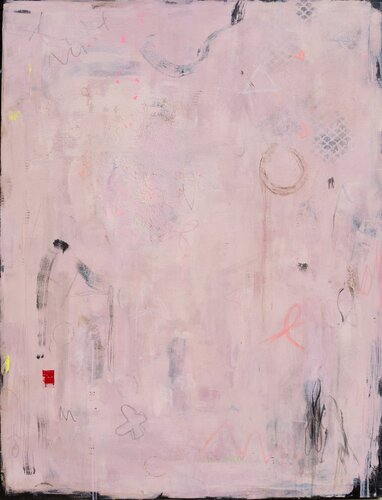 Pink Residue by Karin Cutler, Painting for Sale on Singulart