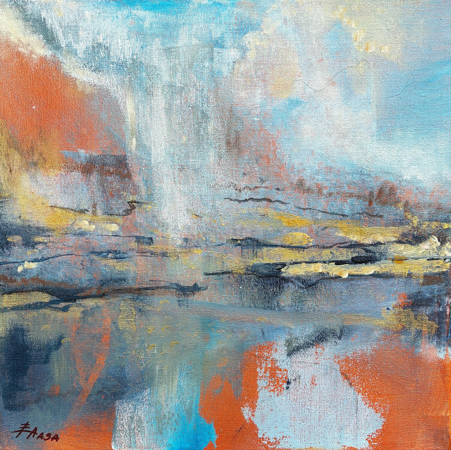 Reflections I Erika Aasa Origineel schilderij te koop