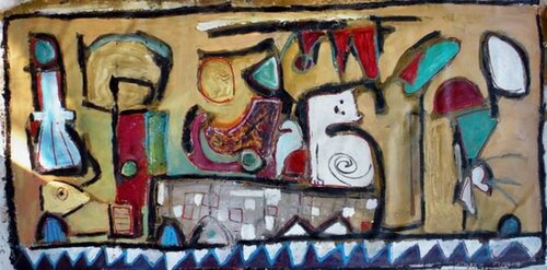 Stillife with cat de Reinhard Stammer, Pintura a la venta en Singulart