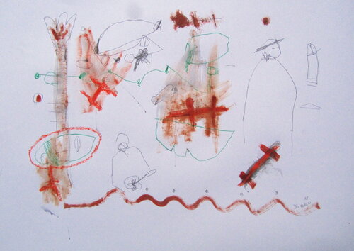 Everybody lives in his own universe par Reinhard Stammer, Œuvre sur papier en vente sur Singulart