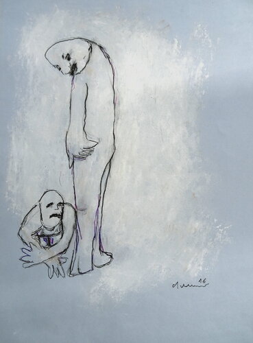 What are you doing down there I (final version) par Reinhard Stammer, Œuvre sur papier en vente sur Singulart