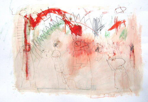 The wrath of the god of insects by Reinhard Stammer, Work on Paper for Sale on Singulart
