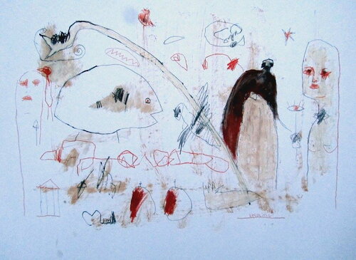 The funeral by Reinhard Stammer, Work on Paper for Sale on Singulart