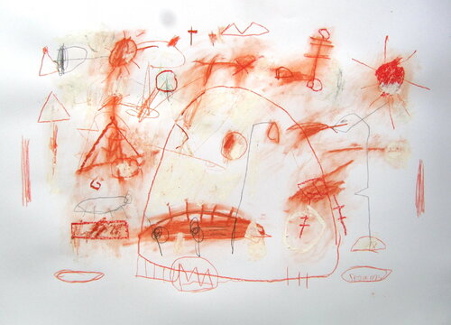 Red series II de Reinhard Stammer, Obra en papel a la venta en Singulart