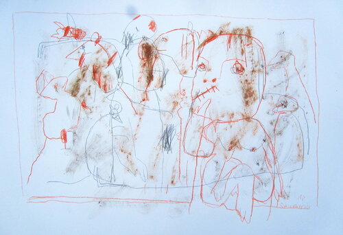 Of mice and men par Reinhard Stammer, Œuvre sur papier en vente sur Singulart