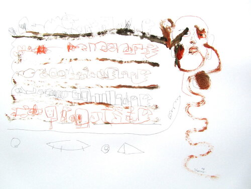 Listen to the sound of creation by Reinhard Stammer, Work on Paper for Sale on Singulart