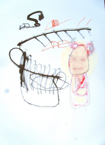 Disturbing art by Reinhard Stammer, Work on Paper for Sale on Singulart