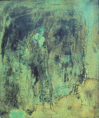 In-the-world-of-spirits by Reinhard Stammer, Painting for Sale on Singulart