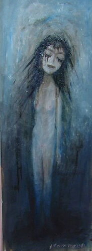 Sad Girl di Reinhard Stammer, Pittura in vendita su Singulart