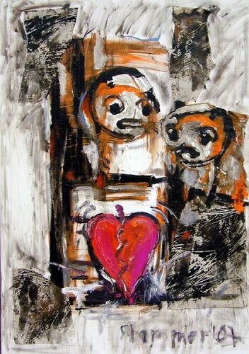 The broken Heart by Reinhard Stammer, Painting for Sale on Singulart