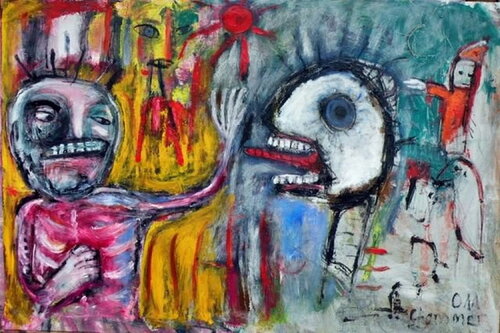 Another ominous encounter de Reinhard Stammer, Pintura a la venta en Singulart