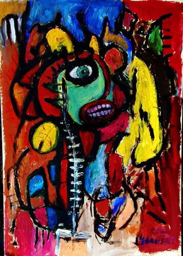 Montezumas Revanche by Reinhard Stammer, Painting for Sale on Singulart