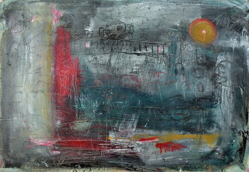 Something in the air van Reinhard Stammer, Schilderij te koop op Singulart