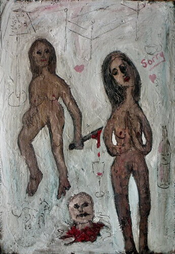 Sorry by Reinhard Stammer, Painting for Sale on Singulart