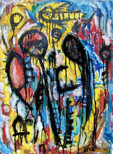 The lonely honey bee par Reinhard Stammer, Peinture en vente sur Singulart