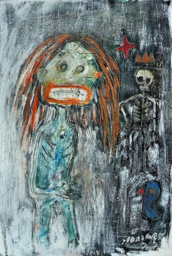 Walking with death di Reinhard Stammer, Pittura in vendita su Singulart