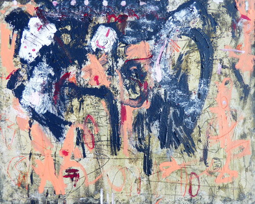 In a chaotic system van Reinhard Stammer, Schilderij te koop op Singulart