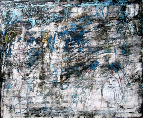 Bird under the wire par Reinhard Stammer, Peinture en vente sur Singulart