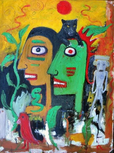 Los Dos par Reinhard Stammer, Peinture en vente sur Singulart