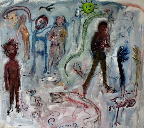 Thoughts on the Evolution 200 mx 200 cm  2010 de Reinhard Stammer, Pintura a la venta en Singulart