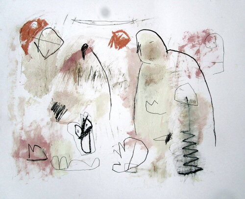 Going back into the caves by Reinhard Stammer, Work on Paper for Sale on Singulart