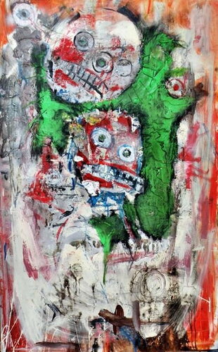 Alter ego 110 x 180 cm 2010 van Reinhard Stammer, Schilderij te koop op Singulart