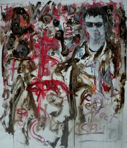 Take a walk on the wild side RiP Lou Reed 200 x 200 cm 2013 von Reinhard Stammer, Malerei kaufen auf Singulart