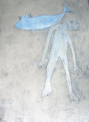 And suddenly there was fish...(large version) par Reinhard Stammer, Peinture en vente sur Singulart