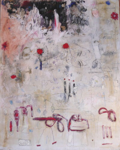 No chance for a lonesome flower by Reinhard Stammer, Painting for Sale on Singulart