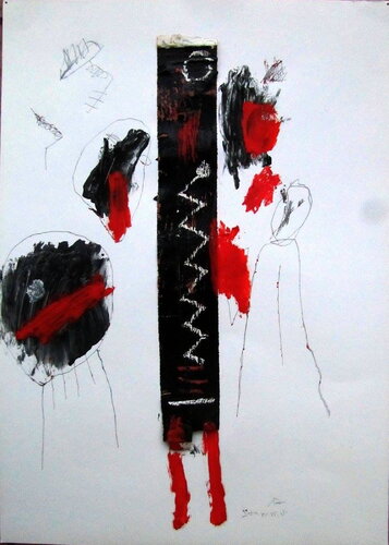 The invocation par Reinhard Stammer, Œuvre sur papier en vente sur Singulart