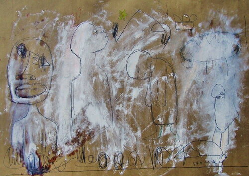 Someone is always connected to the stars by Reinhard Stammer, Work on Paper for Sale on Singulart