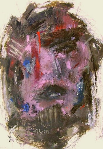 Suffering 70 x 50 cm  on paper 2005 de Reinhard Stammer, Obra en papel a la venta en Singulart